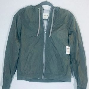 NWT Zumiez Zine Green Jacket Windbreaker